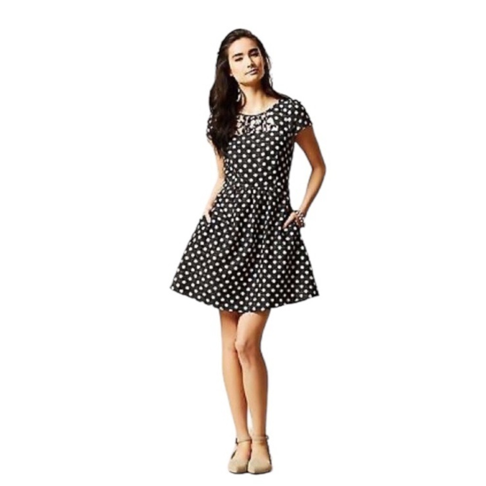Anthropologie Maeve Nicola Polka Dot Dress